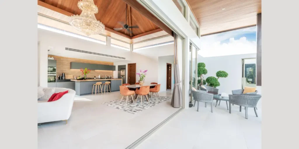 Open-Concept Dining Room Interior