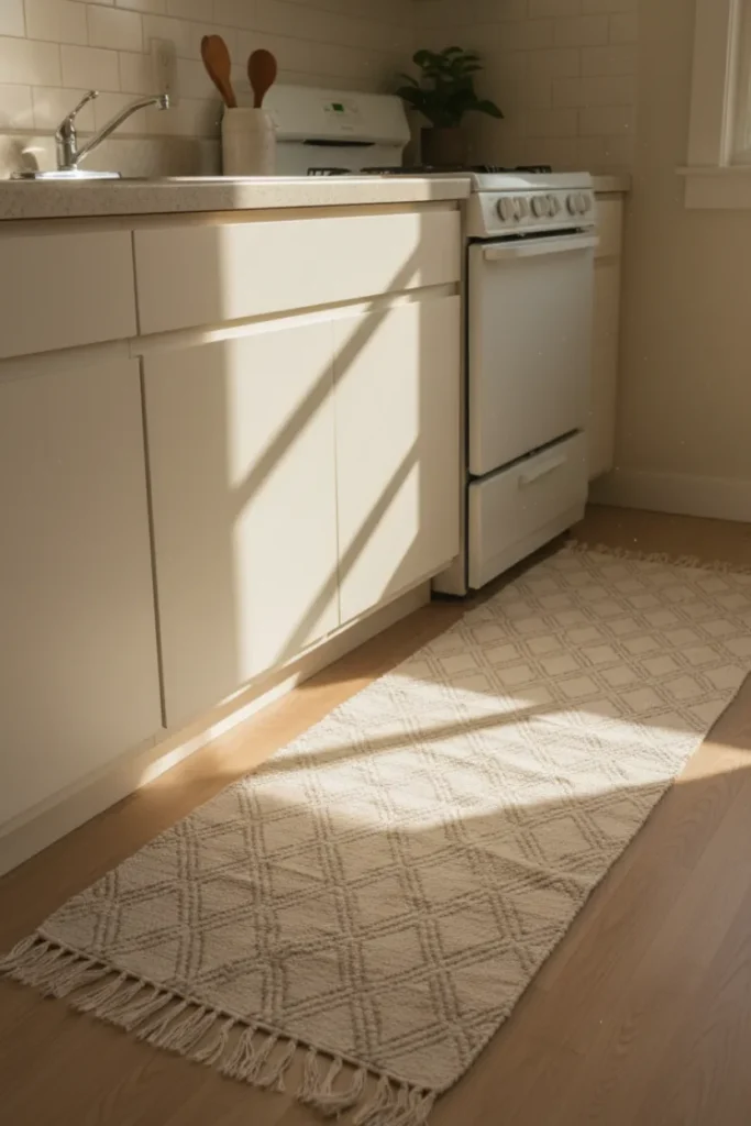 Rugs and Runners for Apartment Kitchen Warmth