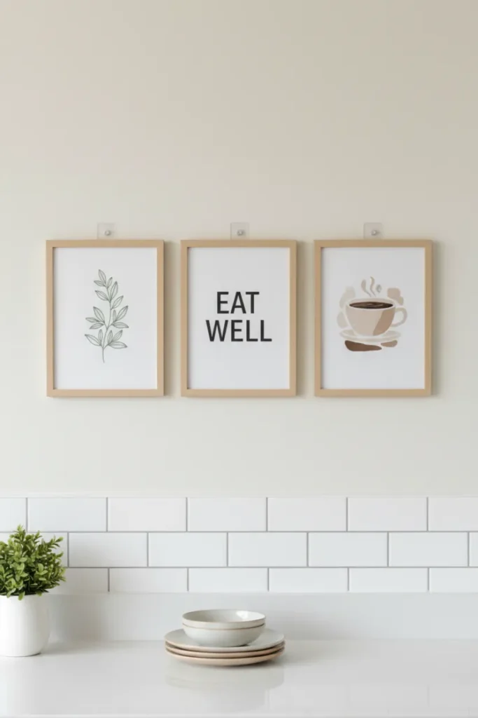 Wall Mounted Art for Apartment Kitchen Style