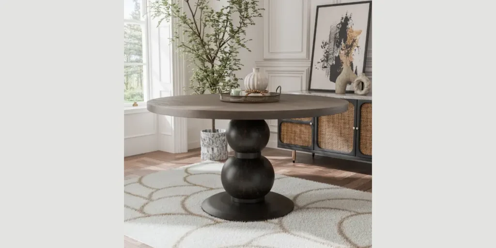 Pedestal Base Dining Table