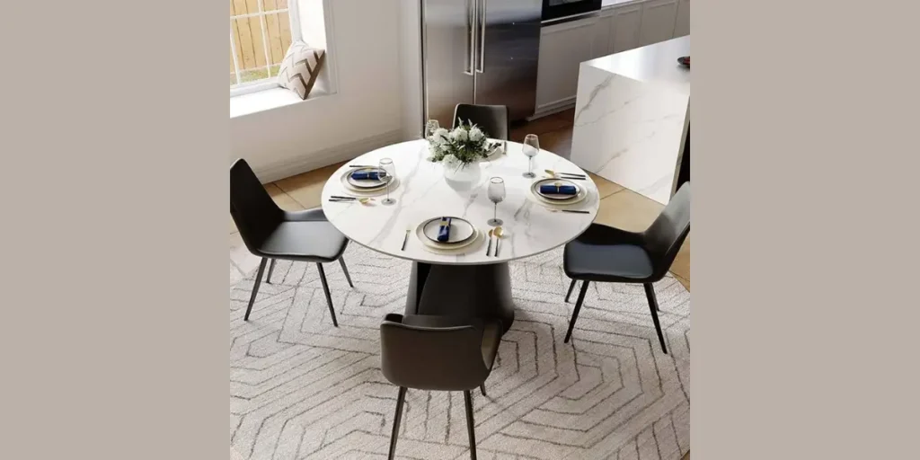 Round Dining Table for a More Social Layout