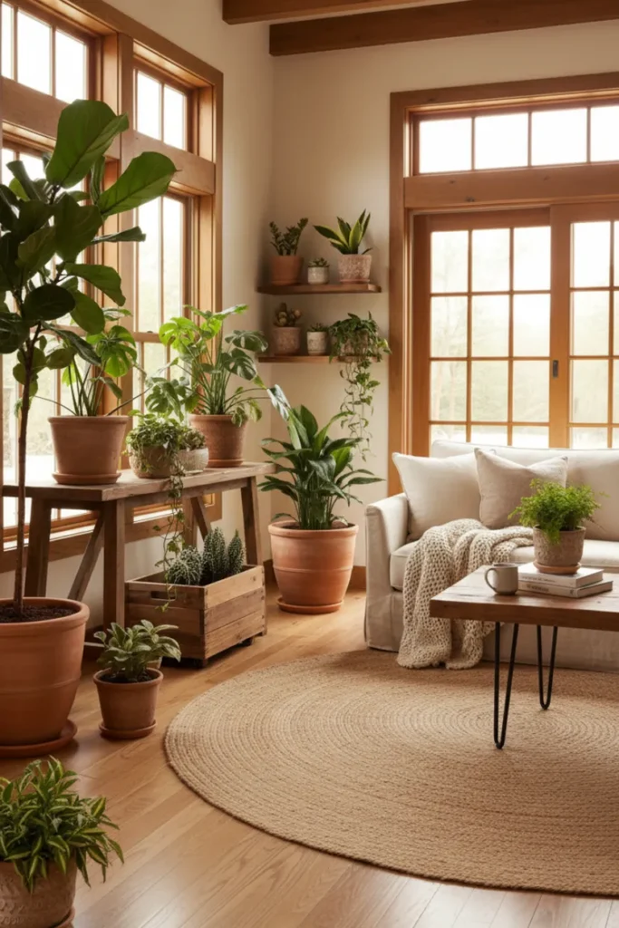 Rustic Indoor Plants and Greenery