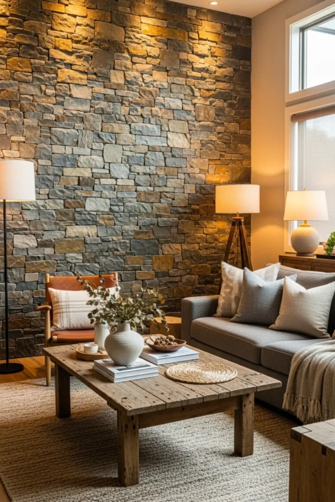Rustic Stone Elements for Natural Texture