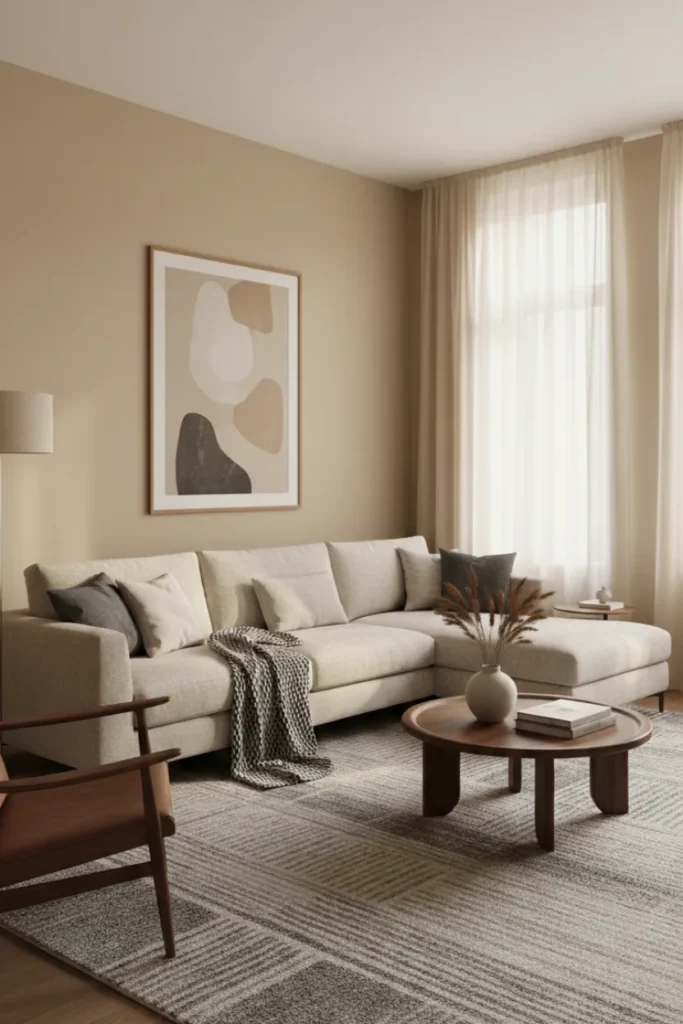 Minimal Wall Decor with Purposeful Placement