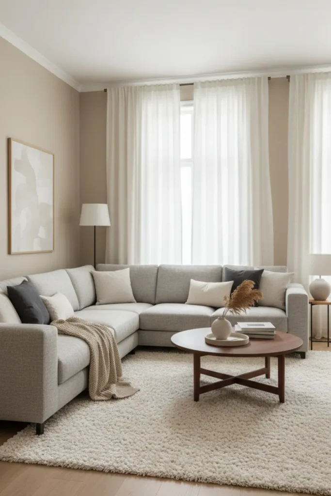 Curtains That Frame the Living Room Beautifully