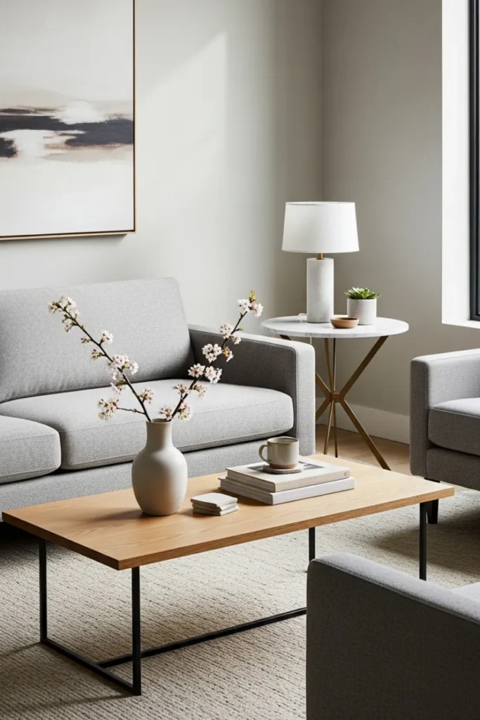 Modern Coffee and Side Tables with Clean Lines