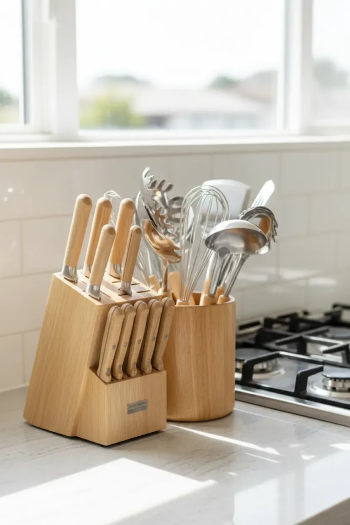 Stylish Knife Blocks and Utensil Holders