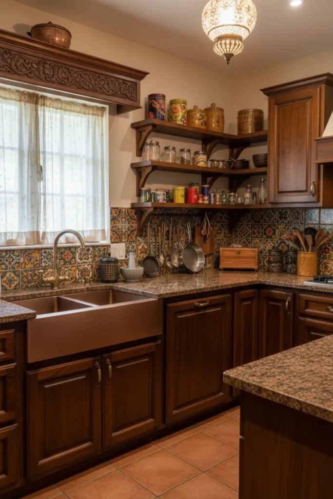 Traditional Indian Kitchen Decoration Design