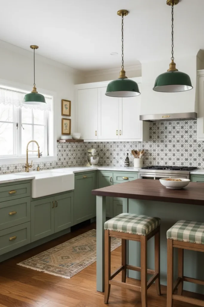 Vintage Inspired Kitchen Decorating Inspiration with Balance