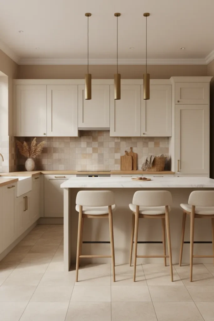 Warm Neutral Kitchen Decor Design