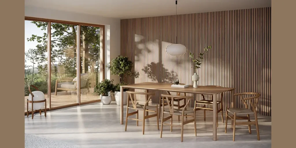 Wooden Panel Accent Wall