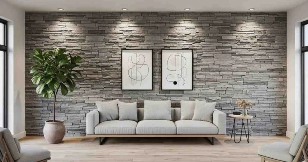 Textured or Accent Tile Feature Wall