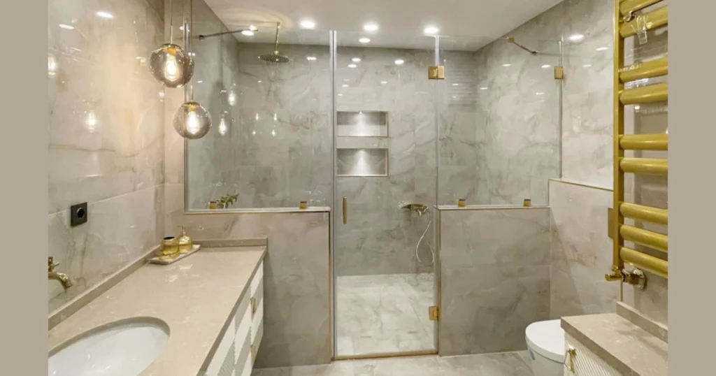 Frameless Glass Walk-In Shower Design