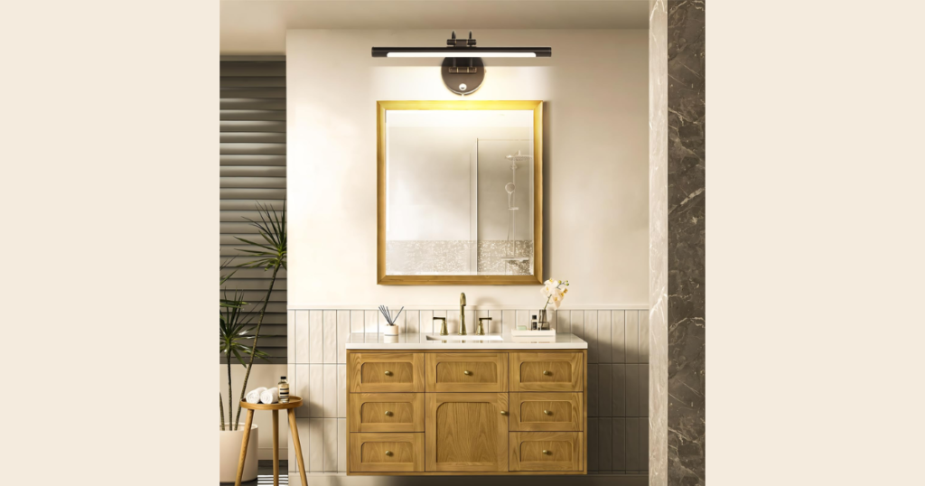 Adjustable Arm Light for Focused Illumination on vanity