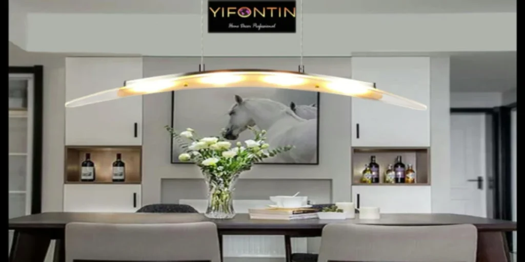 Adjustable Height Lights for Flexible Dining Use