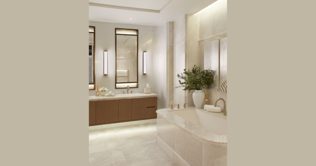 Alcove Tub for Space Efficiency