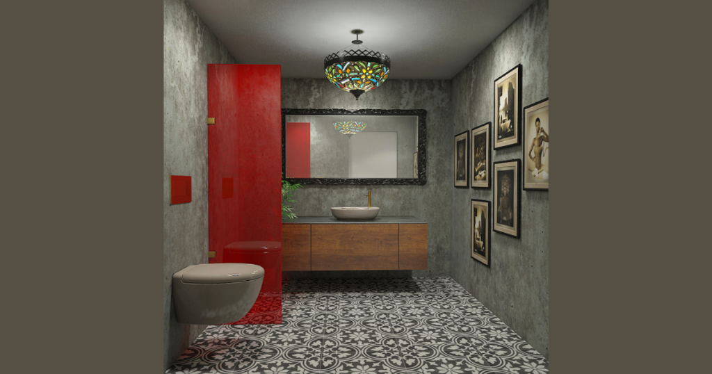 Anti-Slip Textured Bathroom Flooring