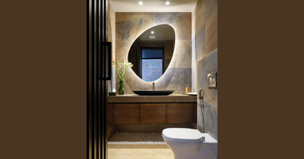 Backlit Mirrors And Layered Lighting