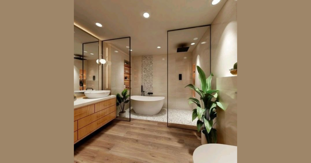 Beige Bathroom Paint for Warm Comfort