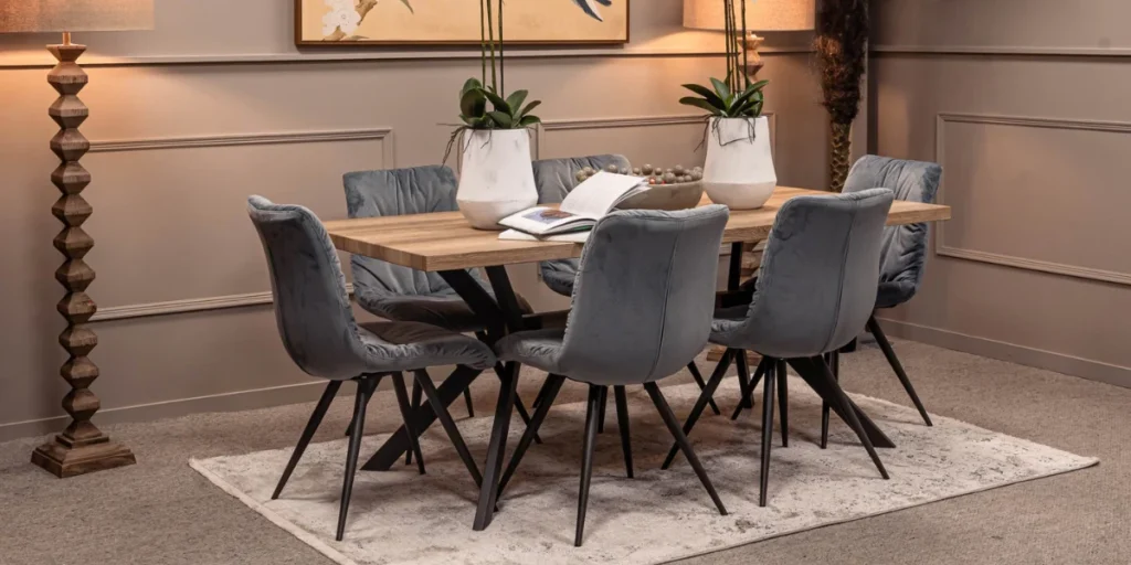 Bench Paired with Mixed Seating for Balanced Design