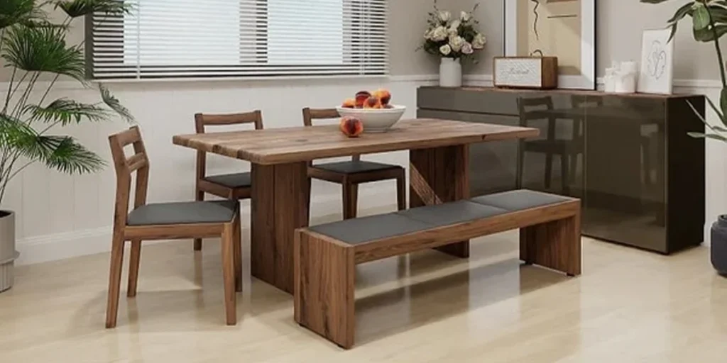 Bench Seating for Space-Saving Dining Rooms