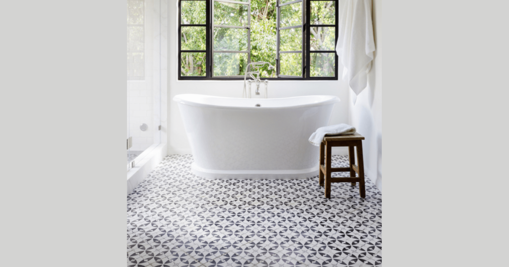 Black and White Bathroom Floor Ideas