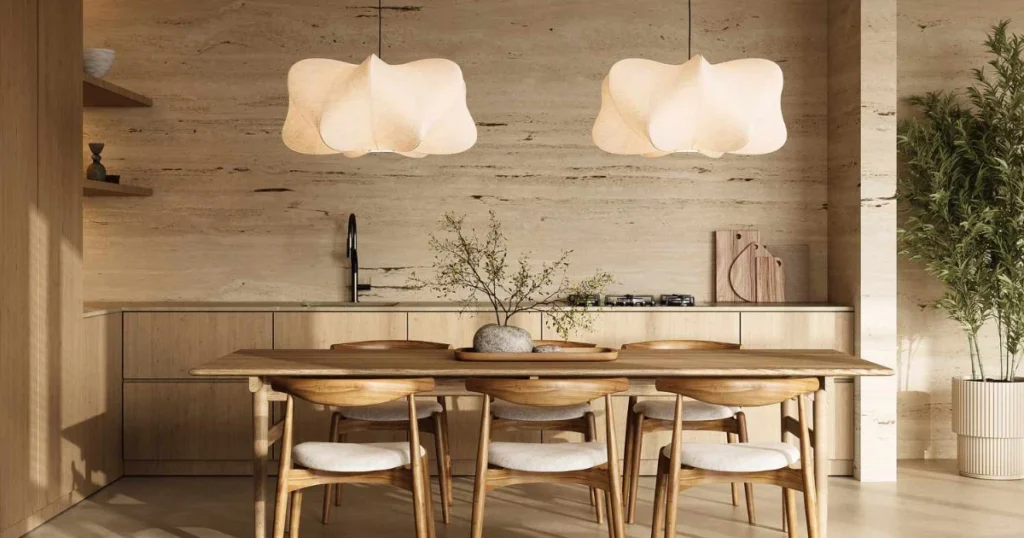 Japandi Style Minimalist Dining Room