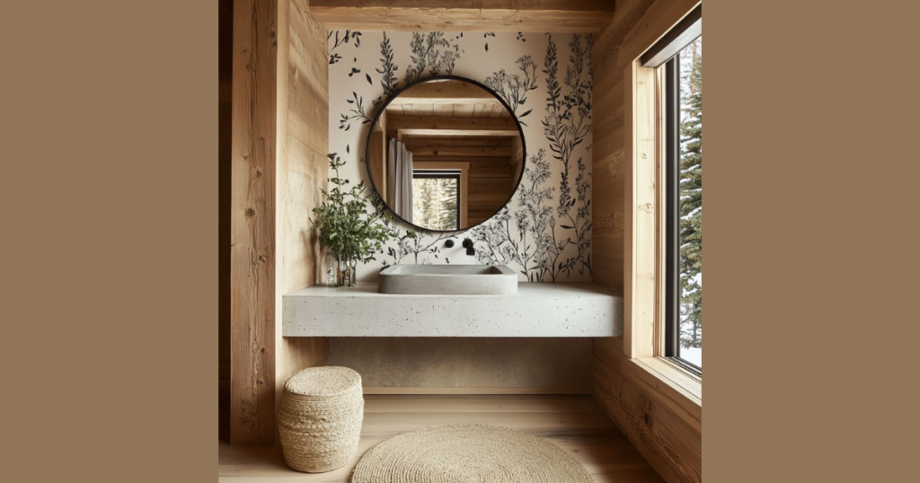 Botanical Print Bathroom Wall Art for Fresh Atmosphere