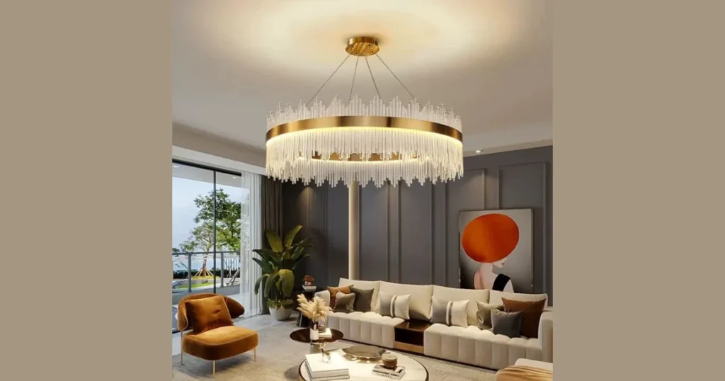 Brushed Brass Contemporary Chandeliers