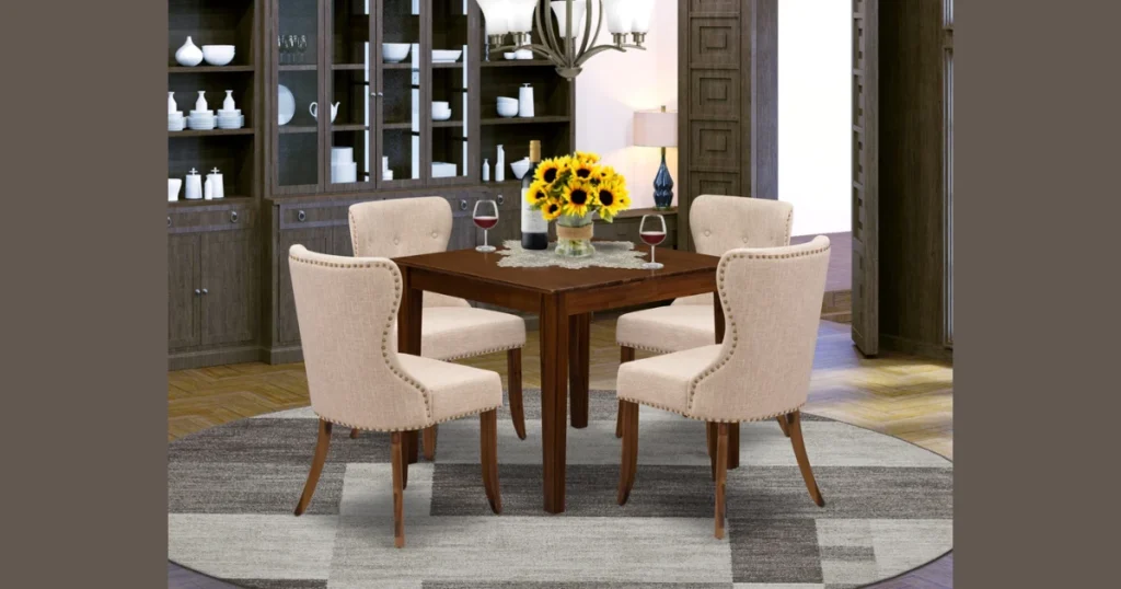 Compact Square Dining Table for Apartments