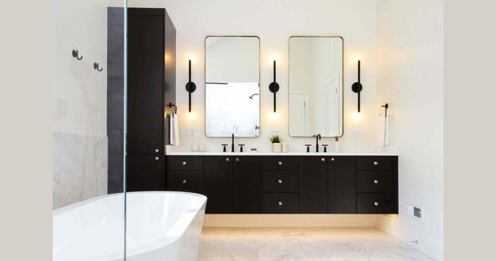 Compact Vanity and Storage Combination Design