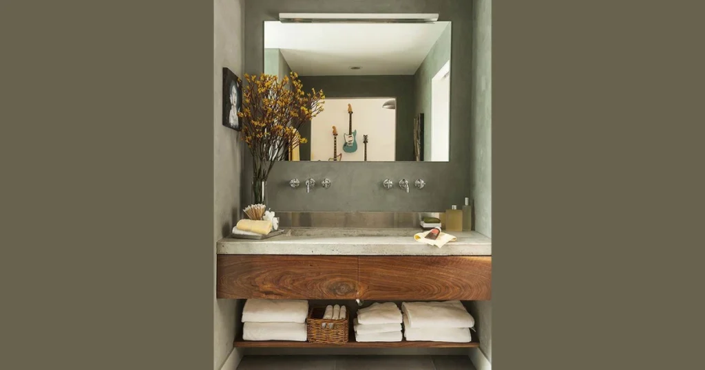 Concrete Bathroom Countertop for Contemporary Style