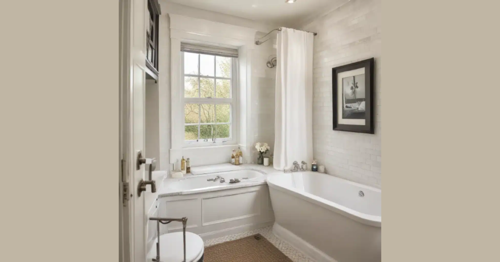 Corner Tub for Unused Space