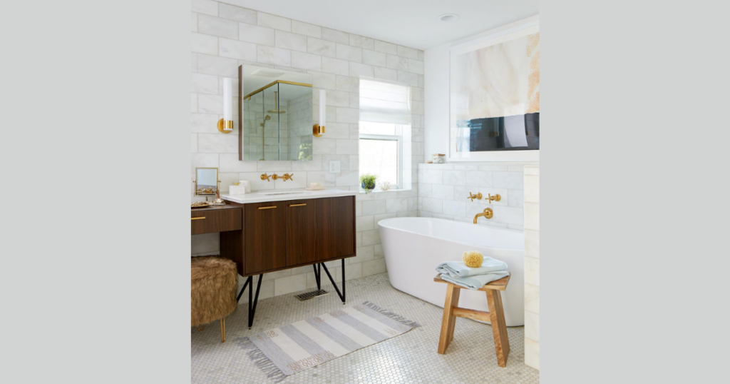 Cream Bathroom Wall Color for Warm Bright Neutral