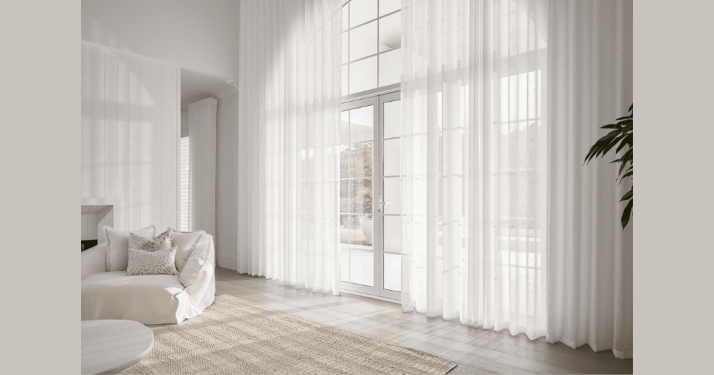 Curtains or Sheer Drapes for Soft Elegance