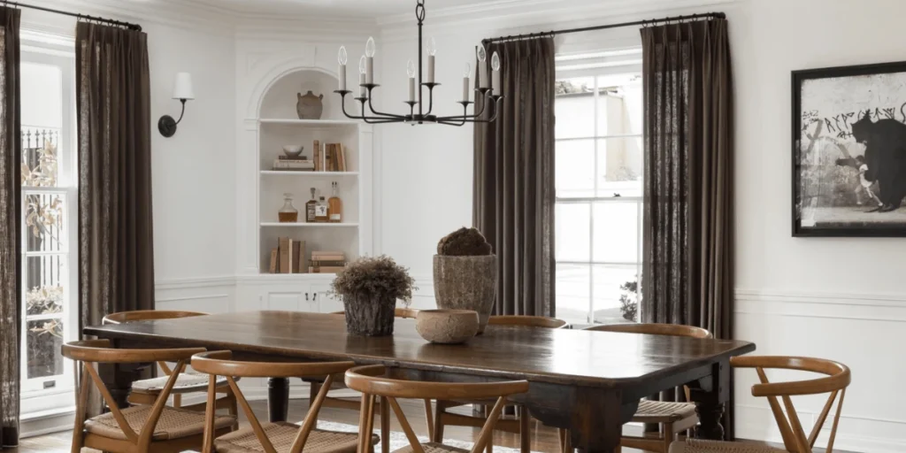Dark Curtains for Formal Dining Rooms