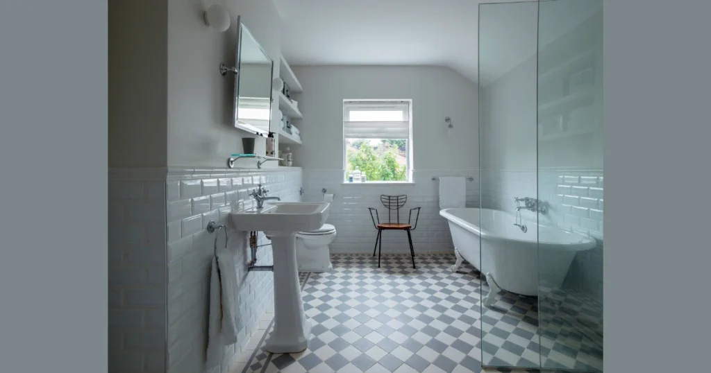 Diagonal Floor Tiling Pattern