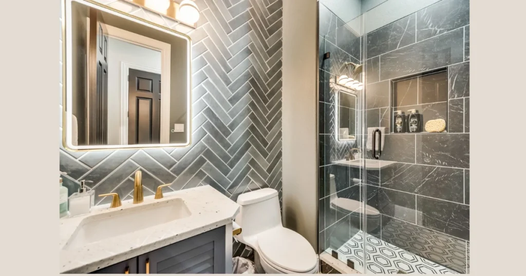 Diagonal Wall Tile Placement