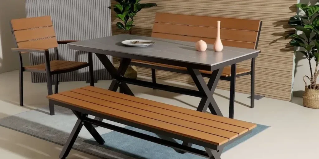 Dining Room Bench with Back Support for Added Comfort