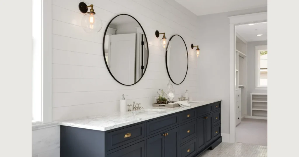 Dual Height Vanity Lighting Placement