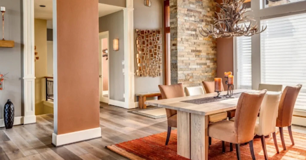 Earthy Tones for a Natural Dining Atmosphere