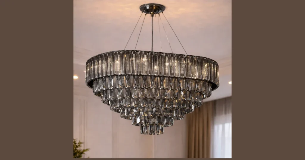 Elegant Crystal Chandelier for Layered Lighting