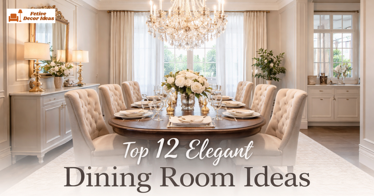 Top 12 Elegant Dining Room Ideas to Create a Classy and Stylish Space