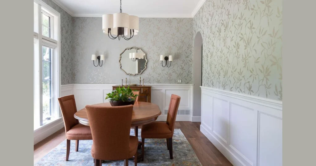 Elegant Dining Room Wall Paneling or Molding