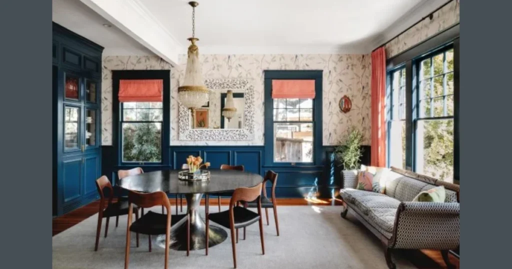 Two-Tone Dining Room Wainscoting for Bold Contrast
