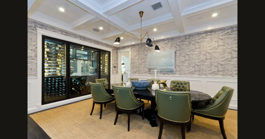 Full Wall Wainscoting for a Luxurious Dining Room