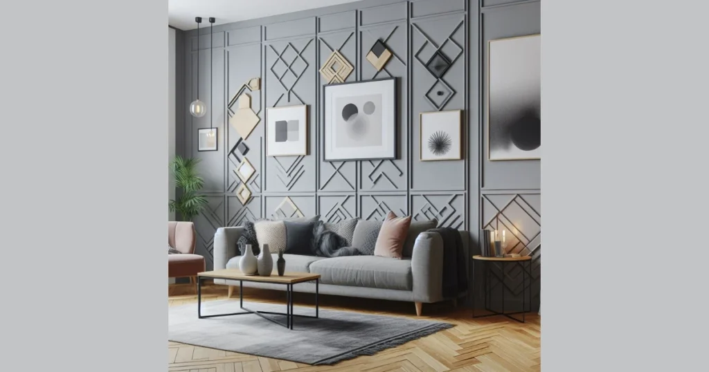 Geometric Panel Wainscoting for a Contemporary Statement