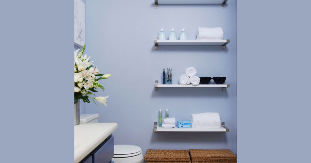Floating Bathroom Shelves for Extra Storage