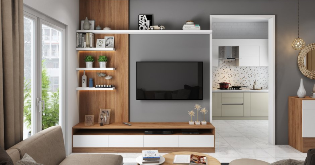 Floating Shelf Statement Wall Ideas for Functional Decor