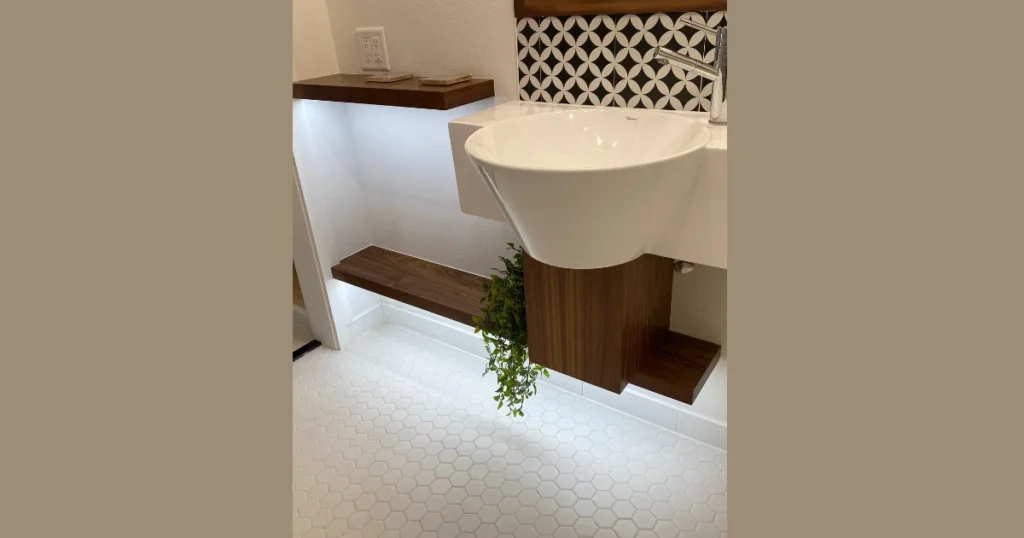 Floating Shelves with LED Lighting Underneath